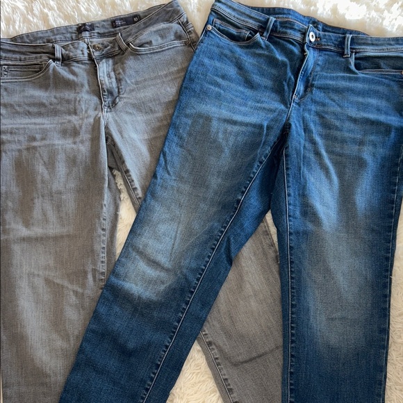 J. Jill Stylish Blue and Gray Women's ankle Jeans - Picture 1 of 7